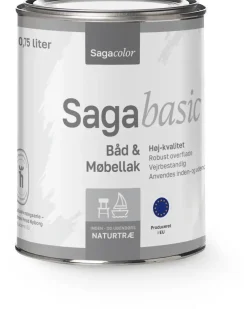 SagaBasic Båd & Møbellak - 0,75 liter| Gulvmaling Og Gulvlak|Bådmaling