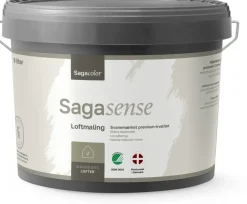 SagaSense Loftmaling 2 - 9 liter hvid| Maling Indendørs