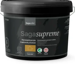 SagaSupreme Heldækkende Træbeskyttelse - Sort 9 liter| Træbeskyttelse Og -Olie