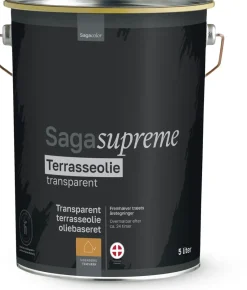 SagaSupreme Terrasseolie 5 liter - Teak| Træbeskyttelse Og -Olie