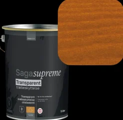 SagaSupreme Transparent Træbeskyttelse 5 liter - Mahogni| Træbeskyttelse Og -Olie