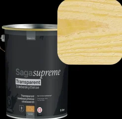 SagaSupreme Transparent Træbeskyttelse 5 liter - Klar| Træbeskyttelse Og -Olie