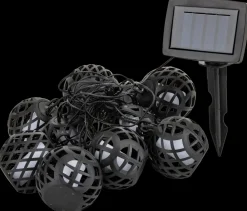 Sartano Solcellelyskæde 10 kugler| Solcellelamper