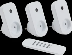 Sartano Stikkontakt fjernbetjent 3-pak - hvid| Fjernbetjente Stikkontakter