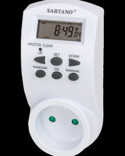 Sartano Uge/døgnur digital med display| Tænd- Og Slukure