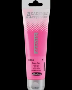 Schmincke Akryl 120 ml - neon pink| Akrylmaling