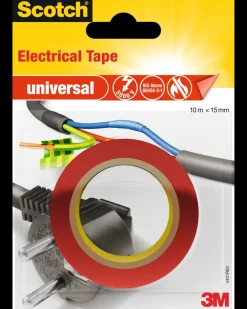 3M Scotch® Elektrisk Tape 10 meter x 15 mm - Rød| Tape