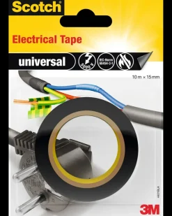 3M Scotch® Isoleringstape Tape 10 meter x 15 mm - Sort| Tape