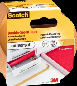 Scotch ® Tæppetape Dobbeltklæbende Brun 50 mm x 7 meter| Tape