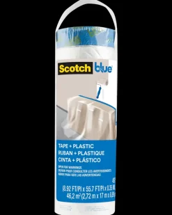 Scotch Blue™ Afdækningsplast Refill med tape – 2,72 x 17 meter| Afdækning
