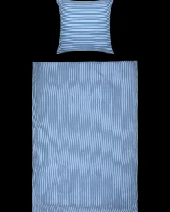 Sjöbo Home Sengesæt 140 x 200 cm - Blå Stribet| Øvrige Artikler