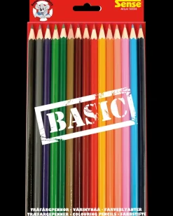 Sense Farveblyanter basic 15 stk.| Øvrige Hobbyartikler