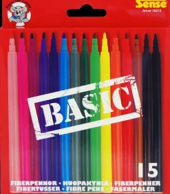 Sense Fibertusser basic 15 stk.| Kontorartikler|Øvrige Hobbyartikler