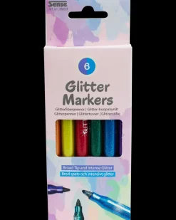Sense Glittertusser 6 stk.| Øvrige Hobbyartikler