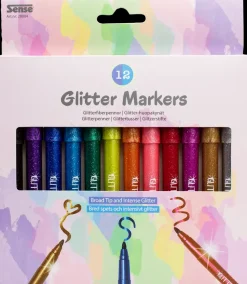 Sense Glittertusser 12 stk.| Øvrige Hobbyartikler