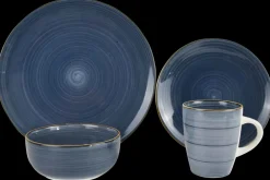 SJÖBO Servicesæt 16 dele - blå| Service Og Bestik