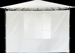 Sidevæg med vindue Hvid| Pavilloner, Partytelte Og Tilbehør