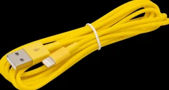 SINOX Lightningkabel gul 2m| Mobiltilbehør