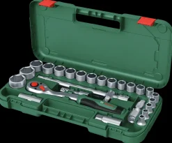Bosch Skraldesæt 1/2" 25 dele| Topnøglesæt Og Skralder