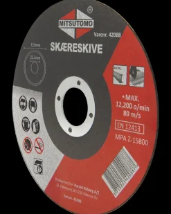Mitsutomo Skæreskive Ø125 x 1 mm| Skære- Og Slibeskiver