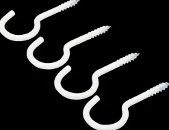 Arvid Nilsson Skruekrog 50 mm hvid 4-pak| Kroge Og Ophæng