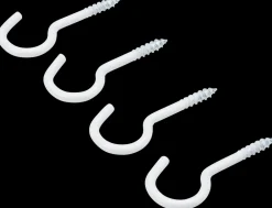 Arvid Nilsson Skruekrog 40 mm hvid 4-pak| Kroge Og Ophæng