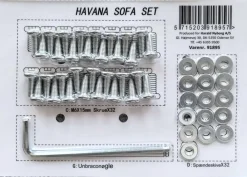Skruesæt til sofasæt 41911| Tilbehør Og Reservedele