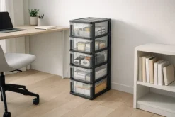 Sjöbo Storage Skuffereol med 5 skuffer og hjul| Garderobe Og Opbevaring