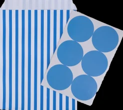 Slikpose med label 6-pak - Blå| Festartikler