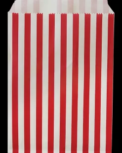 Slikpose rød/hvid papir 10-pak| Festartikler