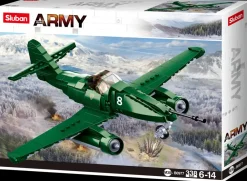 Sluban Army Fighter Aircraft M38-B0977 - 338 dele| Byggeklodser