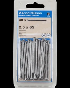 Arvid Nilsson Søm firkantet 2,5 x 65 mm 40-pak| Søm Og Kramper