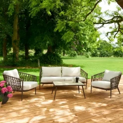 Sofasæt 4 dele - med hynder| Havemøbelsæt