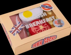 Sokker med madmotiver, English Breakfast 2-pak| Strømper Og Arbejdsstrømper