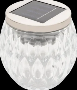 Solcellelampe glas H. 10 cm - assorteret| Solcellelamper