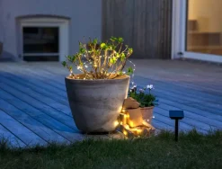 Solcellelyskæde med 100 stk. LED| Solcellelamper