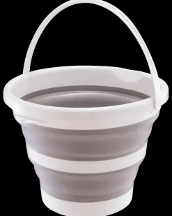 Spand foldbar hvid/grå 5 L| Rengøringsartikler