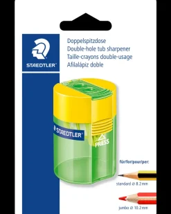 Staedtler Blyantspidser med beholder plast - Ass.| Kontorartikler