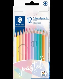 Staedtler Farveblyant pastel 12-pak| Øvrige Hobbyartikler