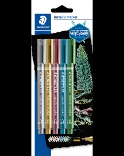 Staedtler Pen metallic 5-pak| Kontorartikler