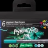 Staedtler Pensel tusch pigmentart grøn 6-pak| Øvrige Hobbyartikler