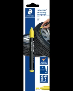 Staedtler Permanent mærkekridt Lumocolor - gul| Kontorartikler