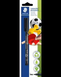 Staedtler Permanent pen Lumocolor 1,0-2,5 mm - sort| Kontorartikler