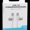STEVISON USB-C til USB-C kabel 1 m| Mobiltilbehør