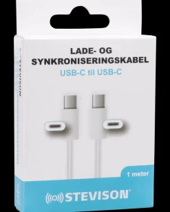 STEVISON USB-C til USB-C kabel 1 m| Mobiltilbehør