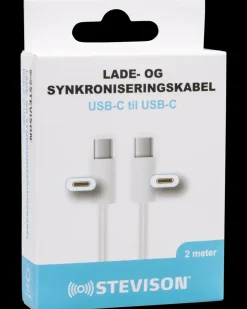 STEVISON USB-C til USB-C kabel 2 m| Mobiltilbehør