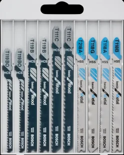 Bosch Stiksavsklinge træ/metal 10 dele| Stiksavklinger