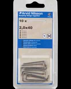 Arvid Nilsson Stålhage hærdet Ø2 x 40 mm 10pk| Kroge Og Ophæng