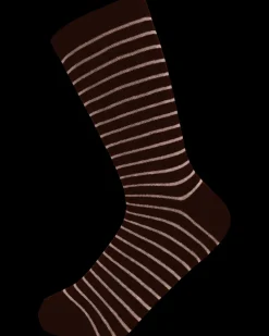 Designed FOR YOU Strømper brun med striber| Strømper Og Arbejdsstrømper