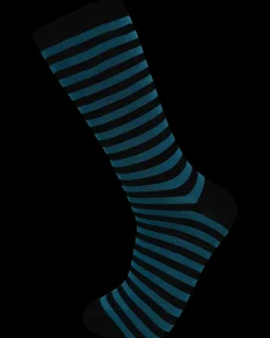 Designed FOR YOU Strømper med striber - blå| Strømper Og Arbejdsstrømper